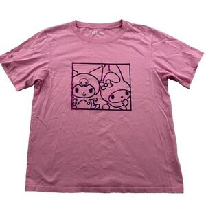 Uniqlo UT Sanrio Kuromi My Melody Pink Graphic T-Shirt Womens Medium